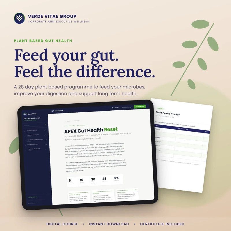 APEX Gut Health Reset course cover from the Verde Vitae store